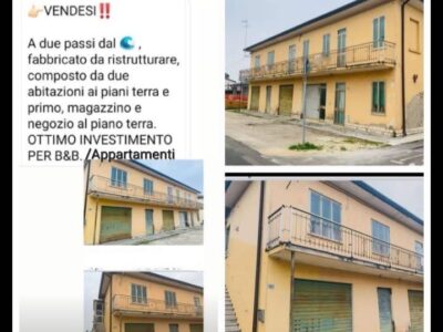 🌊Sacca di Scardovari/Barricata immobile in vendita a 2 passi dal mare.